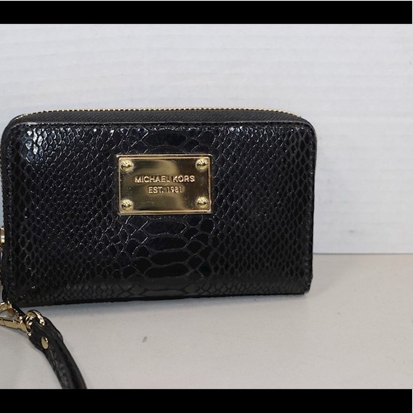 Michael Kors Handbags - Michael Kors Black embossed Wallet